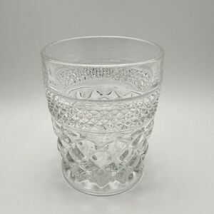 Vintage Anchor Hocking Wexford Old Fashioned Glass  3.75" Tall Clear Pressed
